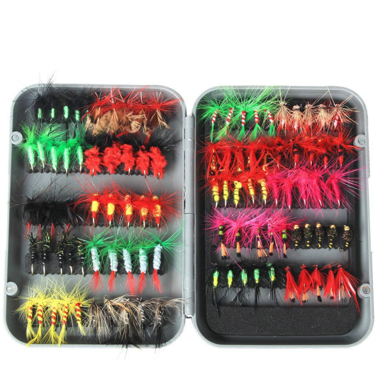 Fishing Gear 100 Fly Bait Set 140a781e 41f7 4ba2 b164 19a6bfd1e97f