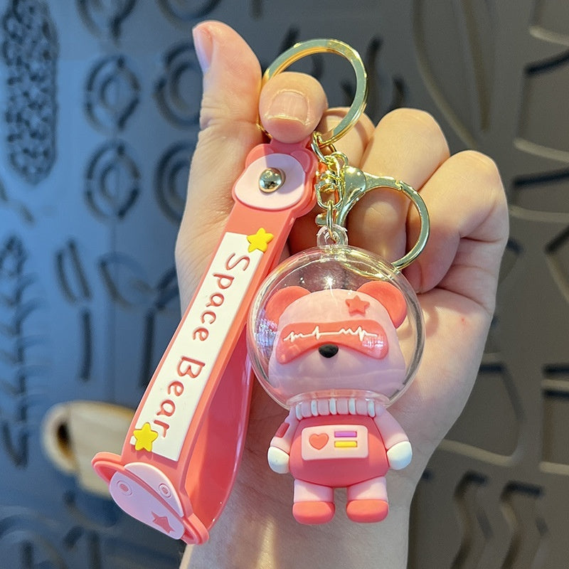Creative Cartoon Cute Space Bear Keychain 140b74f4 9707 498f 8c93 f03761be9ab0