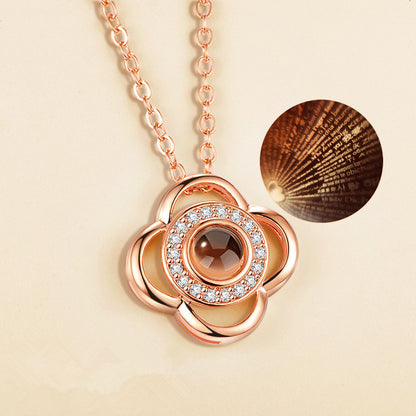 I love you 100 languages love memory projection necklace 1413877515806