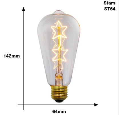 Edison Bulb E27 220V 40W ST64 A19 T45 G80 G95 G125 Incandescent filament bulb lighting Retro Edison Light Bulb 1414034114350