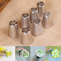 7 Pcs Cream Stainless Steel Russian Icing Piping Nozzle for polishing Pastry Tools Cupcake Tips Kitchen Accessories - HD Wireless Product #9