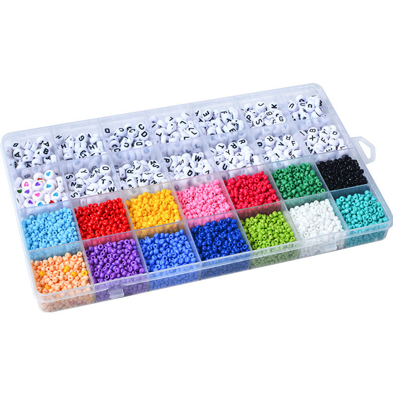 28 Grids 3mm Glass Rice Beads DIY Beaded Bracelet Material - HD Wireless Product #3