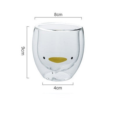 3D Double Layer Lovely Panda Cup Skull Wine Cup - HD Wireless Product #49