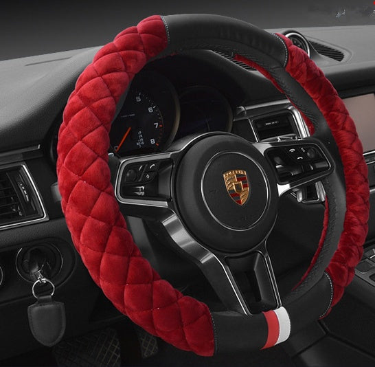 Universal Car Steering Wheel Cover Winter Decoration Cute 38cm Plush Footprint Auto Automobile Vehicle Steering Wheel Protect