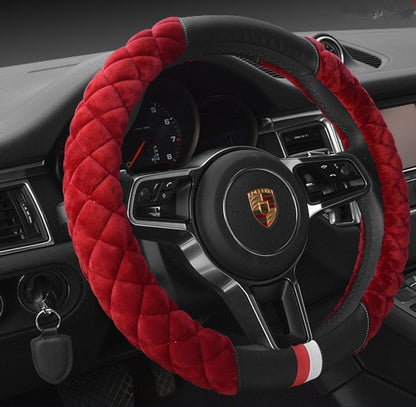 Universal Car Steering Wheel Cover Winter Decoration Cute 38cm Plush Footprint Auto Automobile Vehicle Steering Wheel Protect