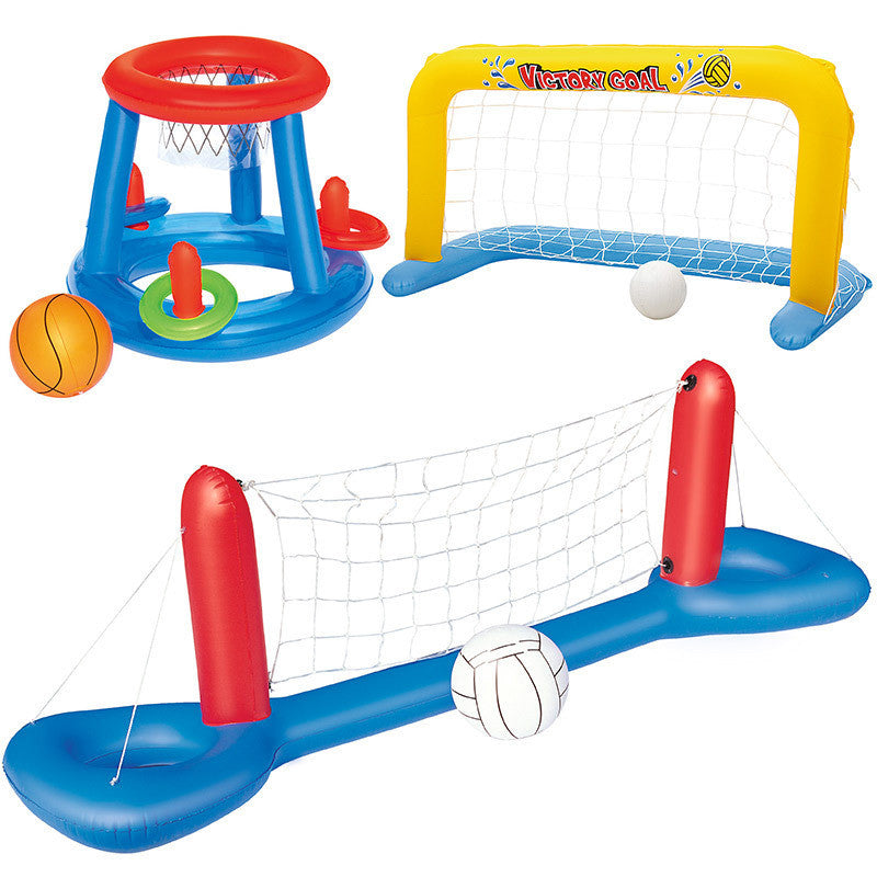 Giant Inflatable Pool Toy Volleyball Football Ball Game Swimming Game Toys Air Mattresses Large Floating Island Boat Toy Part