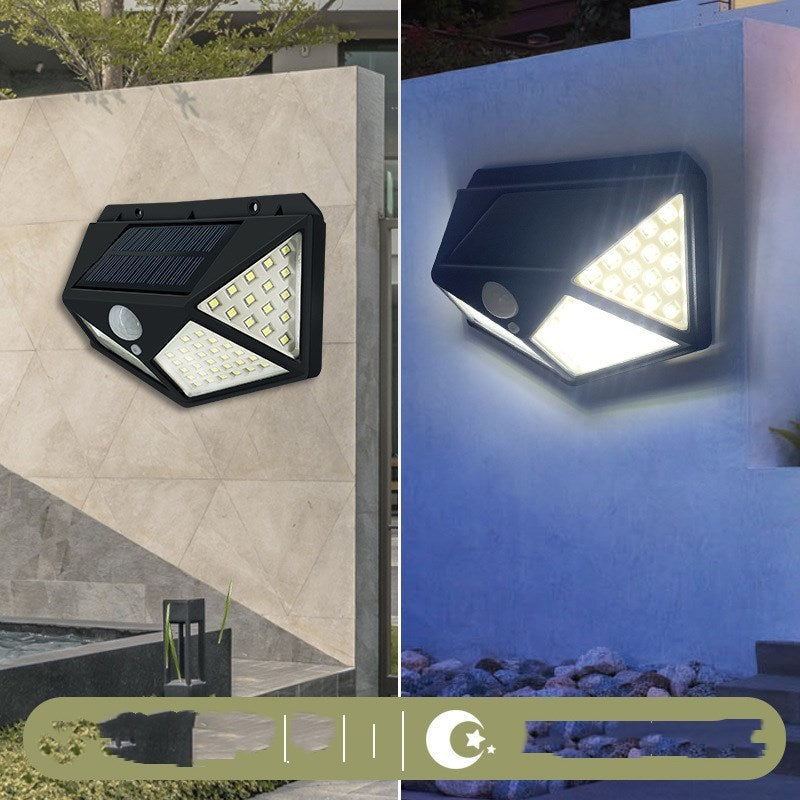 Outdoor Four-sided Human Body Induction Household Wall Lamp 1441674769417