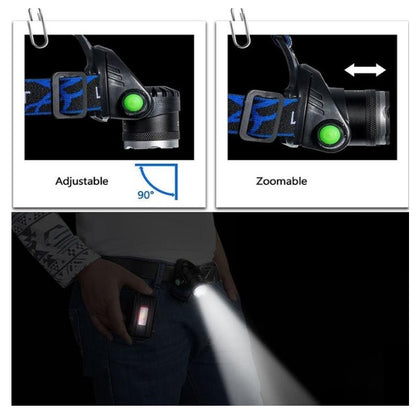 USB Charging Built-in Smart Sensor Head-mounted Outdoor Fishing Headlight 1445343914516