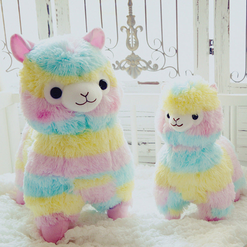 Rainbow Alpaca Doll Plush Toy 1446343260985