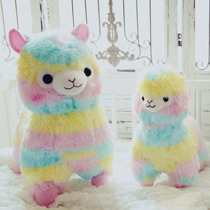 Rainbow Alpaca Doll Plush Toy 1446343260985