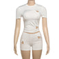 Women's Personality Fashion Solid Color Simple Set