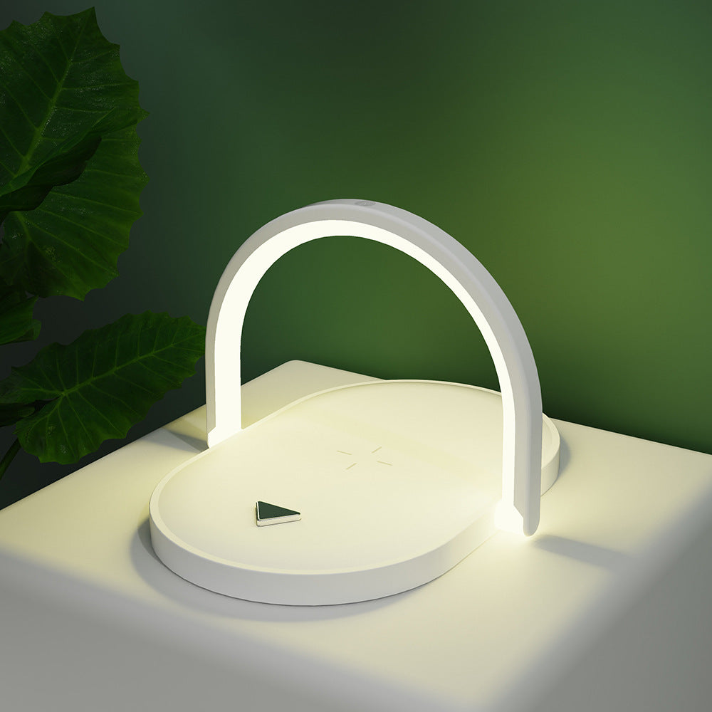 3 In 1 Foldable Wireless Charger Night Light Wireless Charging Station Stonego LED Reading Table Lamp 15W Fast Charging Light - HD Wireless Product #11