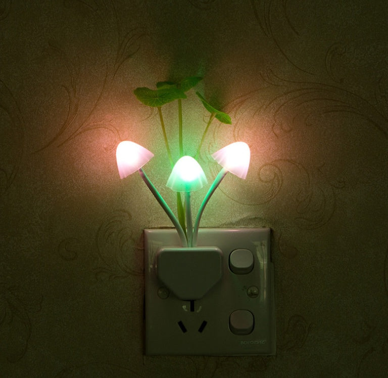 Color LED Mushroom Light, 3 Colors, With Sensor, Novelty, 220v 1451970578052