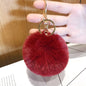 Imitated lazy rabbit fur ball car keychain pendant 1453710843715