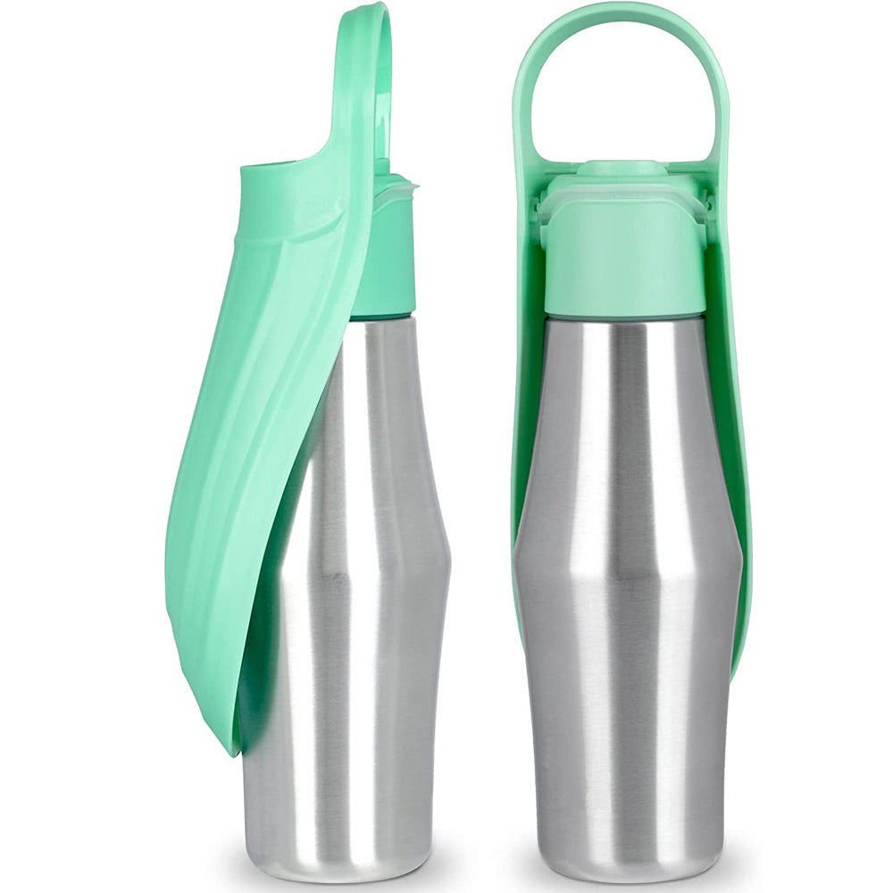 New Portable Pet Dog Water Bottle Soft Silicone Leaf Design For Dog Pets Outdoor Travel Drinking Bowls Water Dispenser 145494