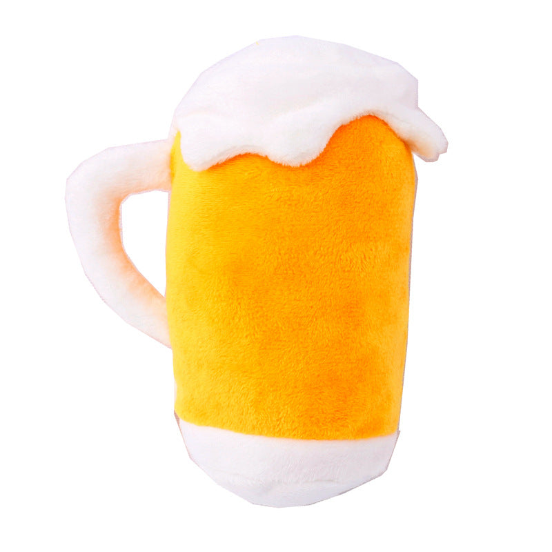 Pet Sound Dog Simulation Beer Bottle Plush Toy 14566900304 385718558