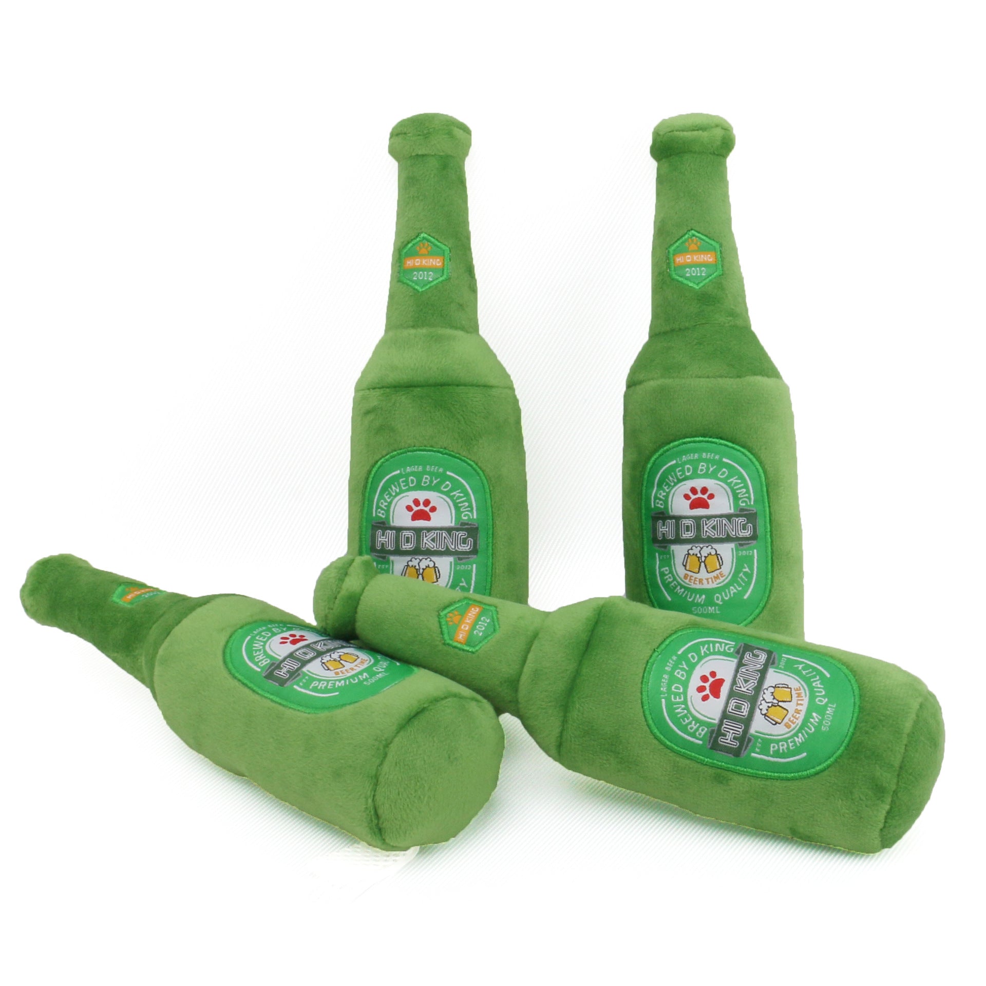 Pet Sound Dog Simulation Beer Bottle Plush Toy 14567164724 385718558