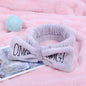Coral velvet butterfly end hair band