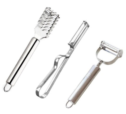 2 in1 Stainless Steel Potato Grater Julienne Peeler Kitchen Accessories Vegetables Peeler Double Planing Grater Kitchen Tools - HD Wireless Product #6