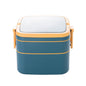 Double-layer portable lunch box with lid bento box 1459130472980