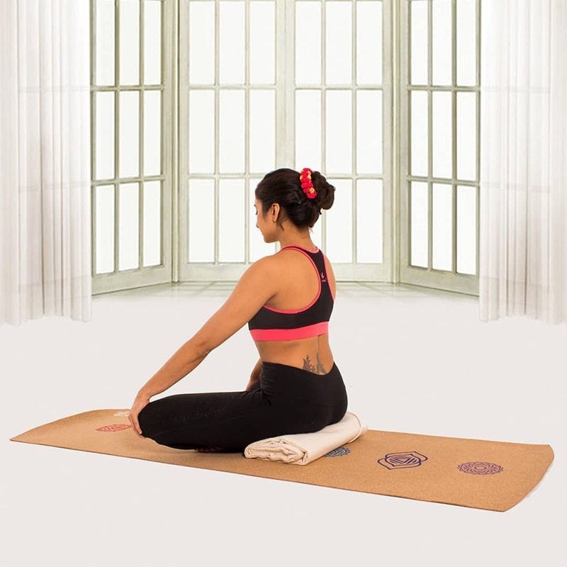 7 Chakra Cork Yoga Mat - HD Wireless Product #6
