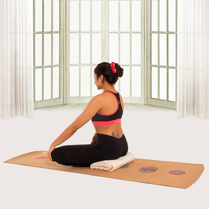 7 Chakra Cork Yoga Mat - HD Wireless Product #6