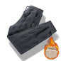Men's Trousers Winter Velvet Thickening Loose Fleece Pants With Zip Pocket Large Size Windproof Warm Jogging Pants 145b9de5 0