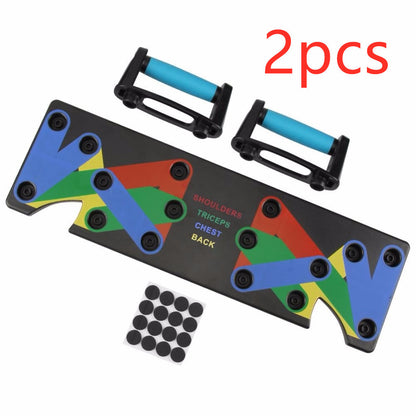 Push Up Rack Edge 9 in 1 Body Building Exercise Fitness Tools Women Men Push-Up Display Shelves and Raisers For GYM Training 