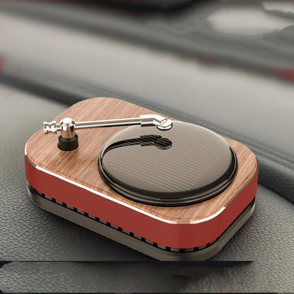 Solar Record Player Rotating Perfume Car Accessories Aromatherapy Decoration 1460e6a2 baa9 4775 81f8 6de4969db5f0