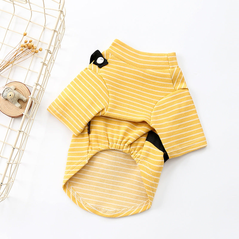 Striped T-Shirt Teddy Dog Pet Costume 14616842256959