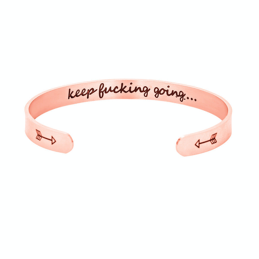 Mantra Bracelet With Quotes Stainless Steel Cuff Inspirational Jewelry Graduation Gift 146456f1 52ac 4f95 a234 6fe45c677d98