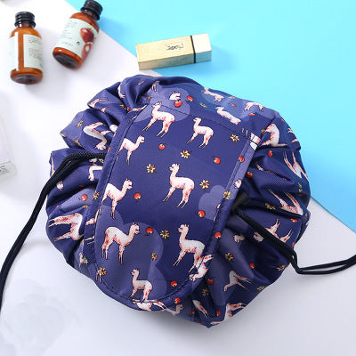 Portable waterproof drawstring cosmetic bag 1466222217452