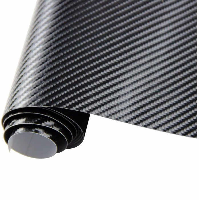 Car Styling Glossy Black 5D Carbon Fiber Vinyl film Car Wrap 1466805535296