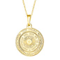 European And American Ins Style Women's Copper Round Retro Necklace 146728df c964 44ab bf20 b1efb48e030b