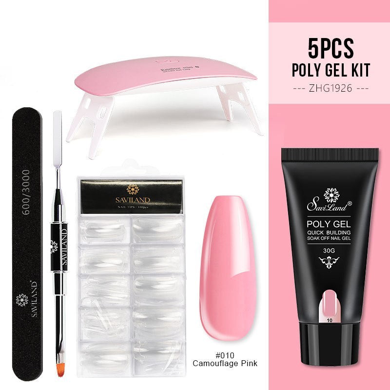 Quick Extension Gel Crystal Gel Nail Set 1470011574541