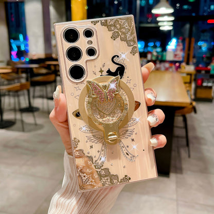 Minimally Designed Diamond Encrusted Butterfly Stand Phone Case 1470f474 e7e6 4e2e 9006 930982f1ecef