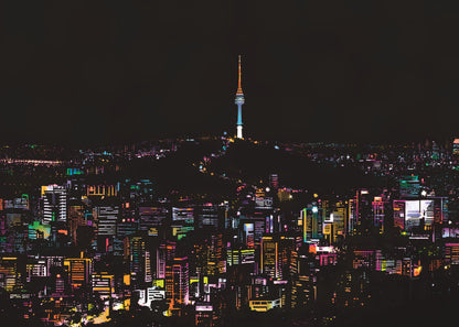 City night scratch painting 1471177822233