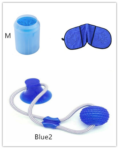 Pet Paw Cleaner Cleaning Kit Cup Soft Brush Can 1472689536981