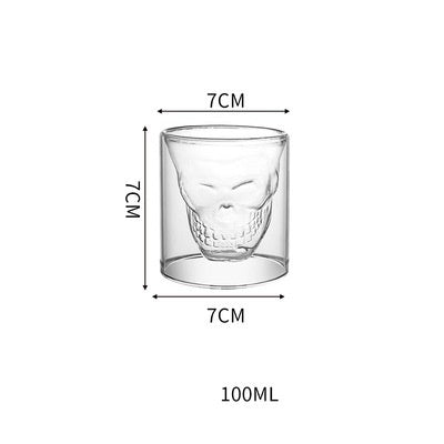 3D Double Layer Lovely Panda Cup Skull Wine Cup - HD Wireless Product #45