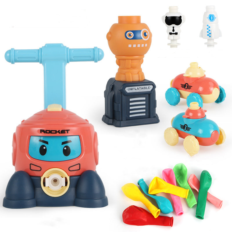 Power Balloon Launch Tower Toy Puzzle  Education Inertia Air Power Balloon Car Science Experimen Toy For Children Gift 147692