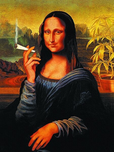 Da Vinci Mona Lisa spoofs canvas painting 1477271886729