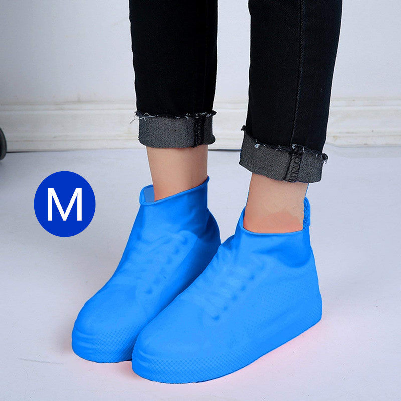 Men and women hiking slip wearable easy to carry silicone rain boots 1477452530683