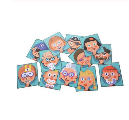 Montessori Magnetic Fun Puzzle Children's Wooden Puzzle Box Game Cartoon Educational Painting Toys For Children Gift Antistre