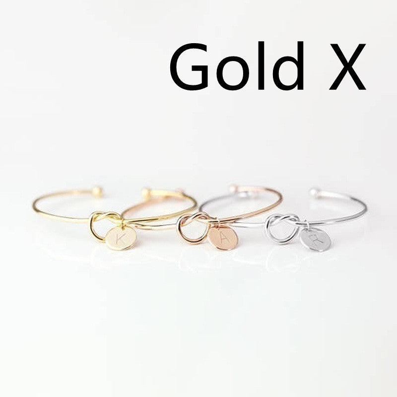 European And American Fashion Dead Knot Letter Bracelet 147bd741 9894 4325 91a7 334024a2370c