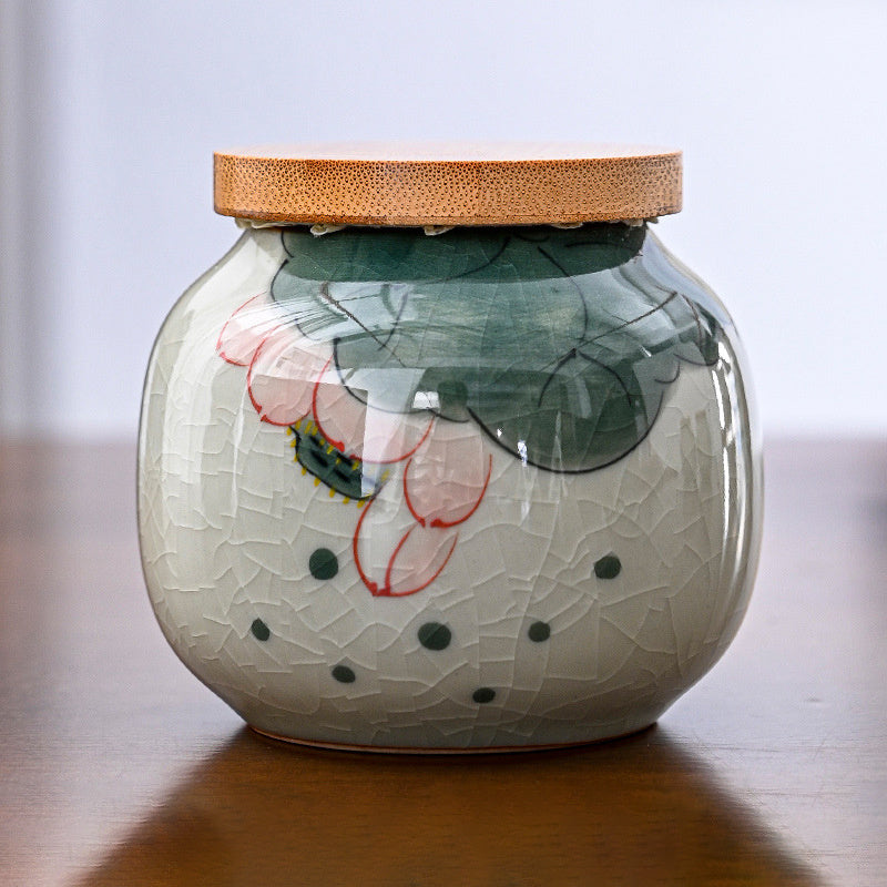 Hand Drawn Ge Kiln Tea Jar 1480c192 6ce3 428f a1cd f6910b2036c0