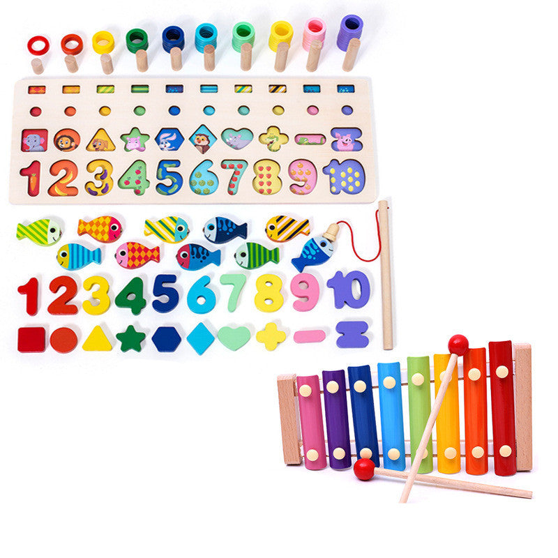 Children 3D Alphabet Number Puzzle Baby Colorful Geometric Digital Letter Educational Toy 1482600193242