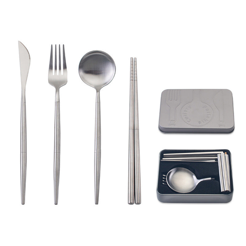 stainless steel portable cutlery set 148295899534