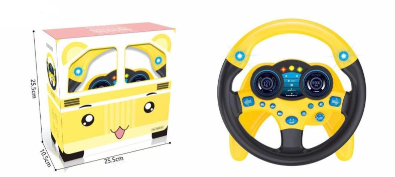 Co-pilot simulation steering wheel puzzle simulation toy 14837031322836