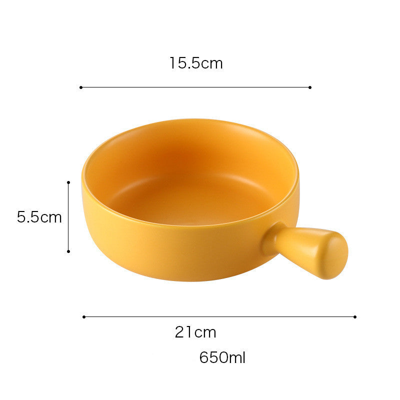 Special ceramic plate for oven with handle 1485238306671