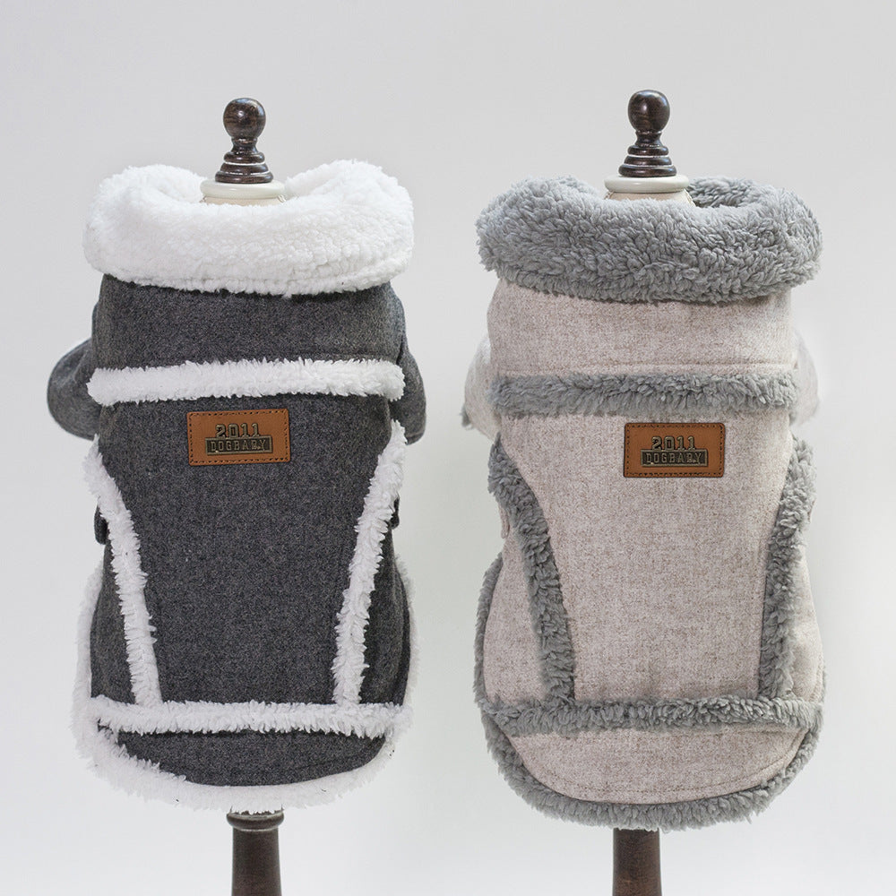 Dog Clothes Winter Pet Dog French Bulldog Jacket Thick Warm Dog Coat 1485326507775
